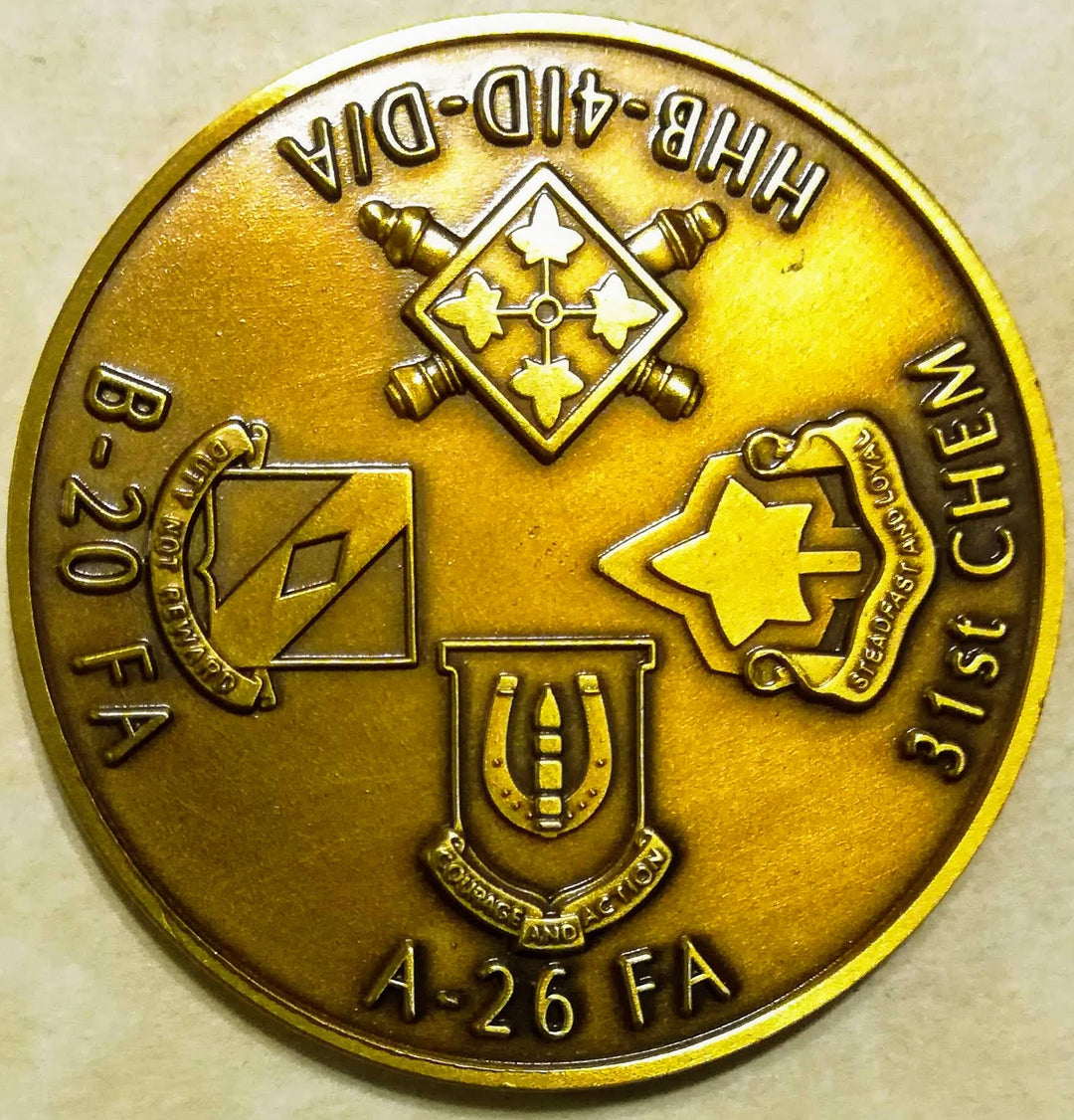 1st Field Artillery 9th Battalion Army Challenge Coin – Rolyat Military ...