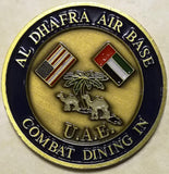 380th Air Expeditionary Wing Al Dhafra, AB Combat Dining In Air Force Challenge Coin