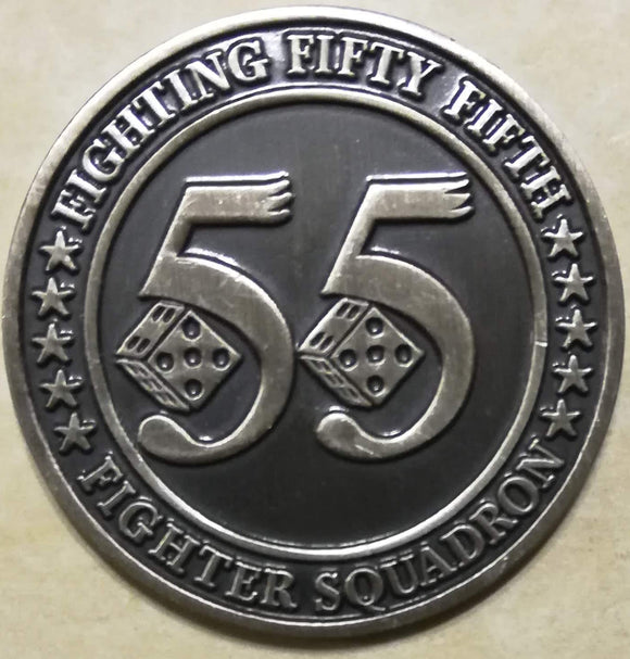55th Fighter Squadron F-16 Falcon Shaw AFB, SC Air Force Challenge Coin