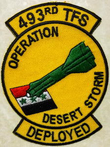 493rd Tactical Fighter Squadron Desert Storm Air Force Patch