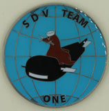 SEAL Delivery Vehicle Team 1  / One Intelligence Department Navy Challenge Coin