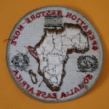 Operation RESTORE HOPE Somalia East Africa Veteran Jacket Patch / Motorcycle / Bike