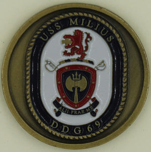USS Milius DDG-69 Navy Challenge Coin