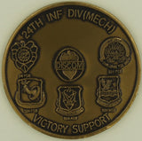 24th Infantry Division (Mechanized) Victory Support Army Challenge Coin