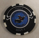 SEAL Delivery Team One SDVT-1 NSWG-3 Task Unit Alpha Navy Poker Chip / Challenge Coin