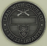 10th Mountain Division 22nd Infantry 2nd Battalion Army Challenge Coin