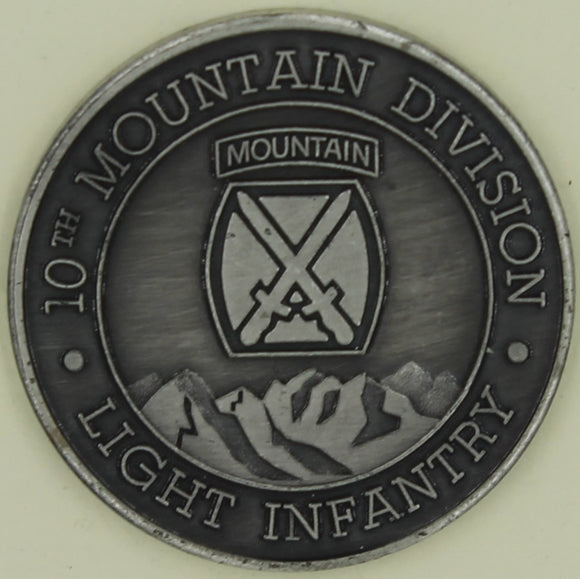 10th Mountain Division 22nd Infantry 2nd Battalion Army Challenge Coin