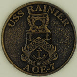 USS Rainer AOE-7 Vintage Navy Challenge Coin