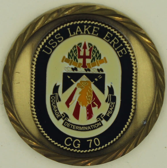 USS Lake Erie CG-70 Chiefs Mess Navy Challenge Coin