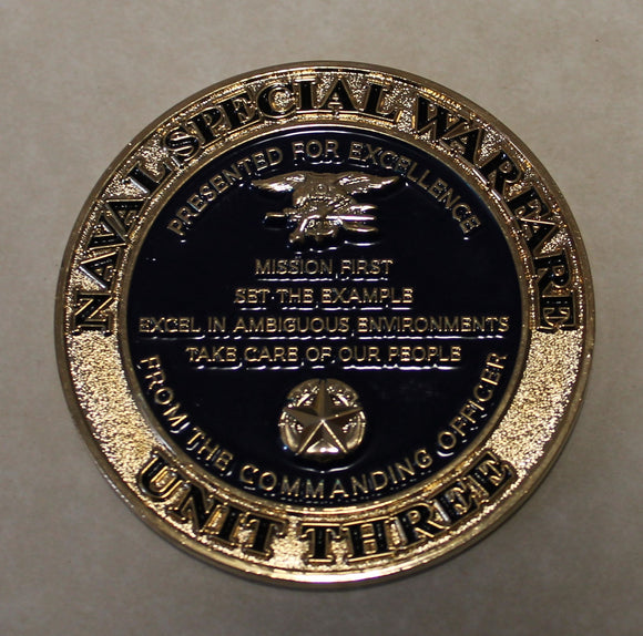 Commander Naval Special Warfare Unit 3/Three JSOTF-AP SEAL Challenge Coin