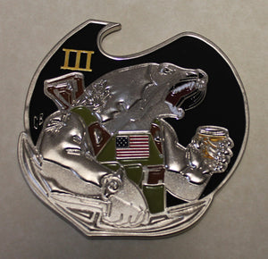 SEAL Team Three/3 Navy SEAL Sammie and Frogman Freddie Challenge Coin