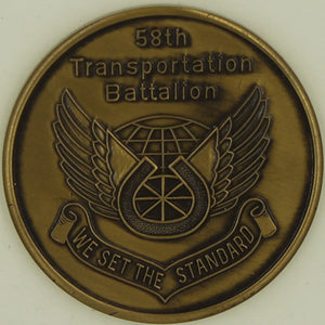 58th Transportation Battalion Army Challenge Coin