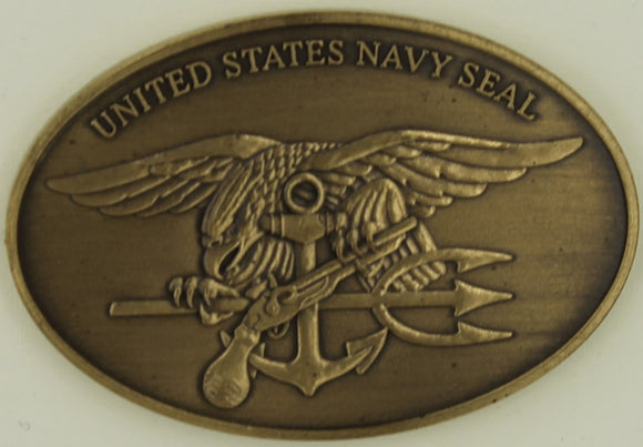 Naval Special Warfare SEAL Teams Bronze Navy Challenge Coin