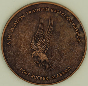 6th Aviation Training Battalion Ft. Rucker Army Challenge Coin