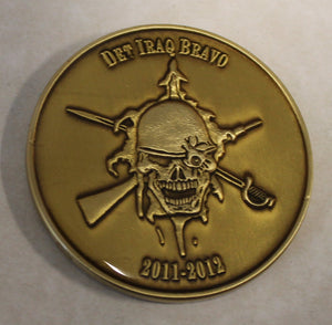 Mobile Construction Battalion One MCB-1 DET Iraq Bravo 2011-2012  Seabee / CB Navy Challenge Coin