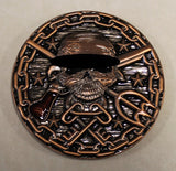 Naval Special Warfare Development Group DEVGRU SEAL Team 6 / Six  Keeper of the Keys Logistics & Support Copper Version Navy Challenge Coin