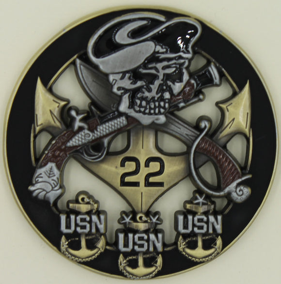 Special Boat Team Twenty Twp SBT-22 Chiefs Mess Navy Challenge Coin