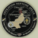 Operation Neptune Spear Bin Laden Commemorative Military Black Challenge Coin