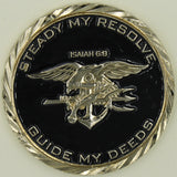 Rear Admiral Rich Rodriguez Navy SEAL Isaiah 6:8 Navy Challenge Coin