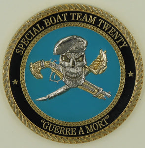 Naval Special Warfare Special Boat Team 22 SBT-22 Chiefs Mess SEAL Challenge Coin