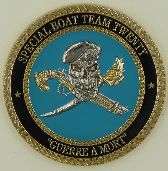 Naval Special Warfare Special Boat Team 22 SBT-22 Chiefs Mess SEAL Challenge Coin