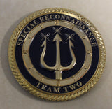 Special Reconnaissance Team Two SRT-2 UNUM MEMENTO MORI Samurai Navy SEAL Challenge Coin