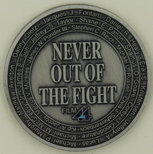 Navy SEAL Marcus Luttrell Lone Survivor Never Out Of The Fight Challenge Coin