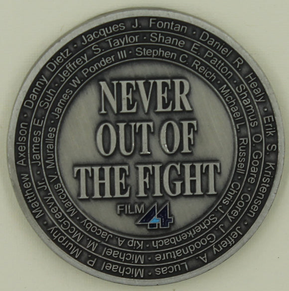 Navy SEAL Marcus Luttrell Lone Survivor Never Out Of The Fight Challenge Coin