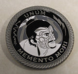 Special Reconnaissance Team Two SRT-2 UNUM MEMENTO MORI Samurai Navy SEAL Challenge Coin
