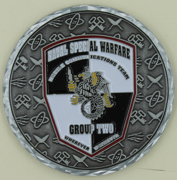 Naval Special Warfare Group Two Mobile Communications Team SEAL Challenge Coin