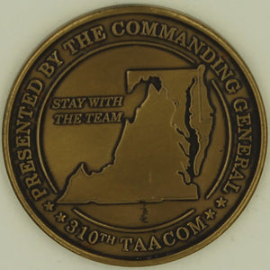 310th TAACOM Desert Storm Commander Army Challenge Coin