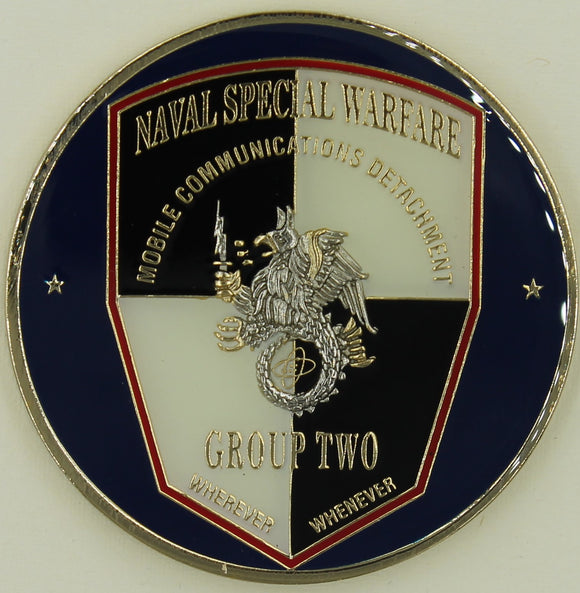Naval Special Warfare Group 2 Mobile Communications Team SEAL Challenge Coin