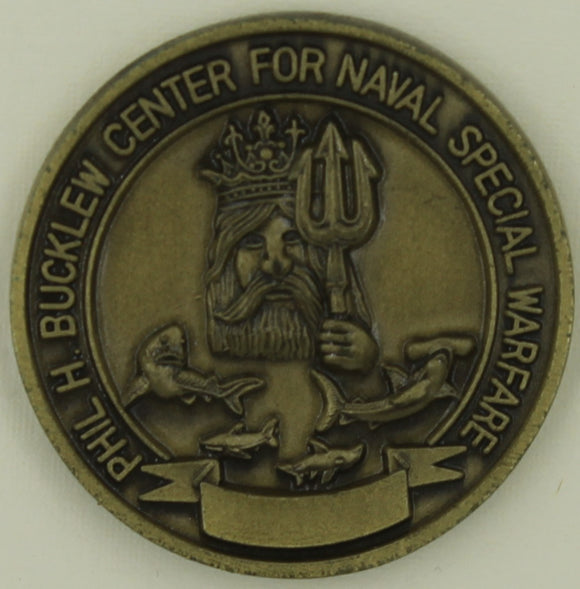 Phil H Bucklew Center For Naval Special Warfare SEAL Challenge Coin