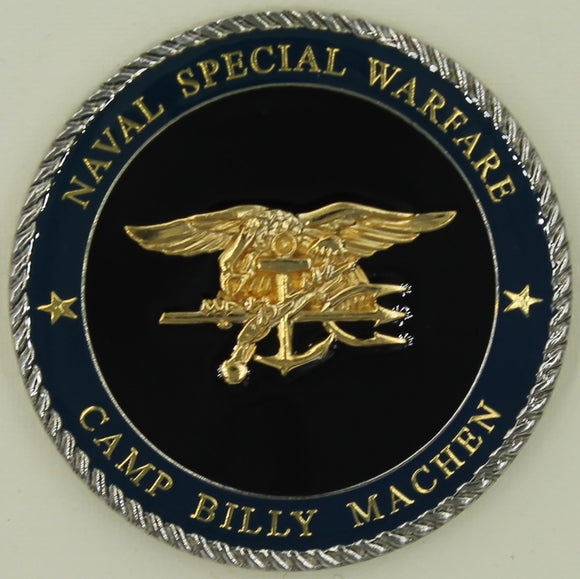 Camp Billy Machen SEAL Naval Special Warfare V3 Navy Challenge Coin