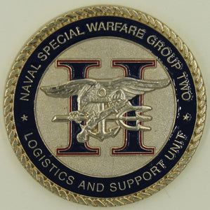 Commander DJ Huber Naval Special Warfare Group 2 / Two Logistics and Support SEAL Challenge Coin