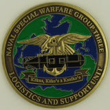 Commander Naval Special Warfare Group 3 Logistics & Support SEAL Challenge Coin