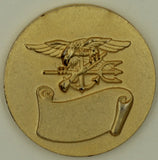 Naval Special Warfare SEAL Team Four/4 Gold Plated Challenge Coin