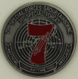 7th Special Forces Group Airborne Green Berets Red 7 Army Challenge Coin