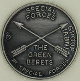 3rd Special Forces Group Airborne Green Berets Serrated Edge Army Challenge Coin