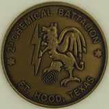 2nd Chemical Battalion Dragons Ft. Hood Texas Army Challenge Coin