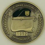 1st Special Forces Group Airborne Green Berets 1952 Army Challenge Coin