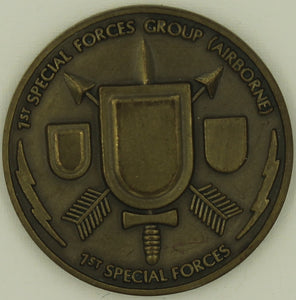 1st Special Forces Group Airborne De Oppresso Libre Army Challenge Coin