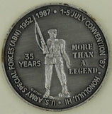8th Annual Convention Special Forces Green Berets 1987 Honolulu Hawaii 35 Years Army Challenge Coin