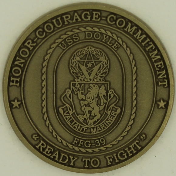 USS Dole FFG-39 Navy Challenge Coin