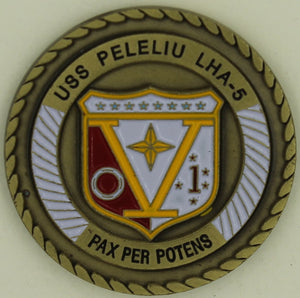 USS Peleliu LHA-5 Navy Challenge Coin