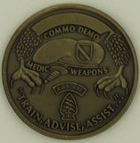 11th Special Forces Group Airborne Bronze Train Advise Assist Army Challenge Coin