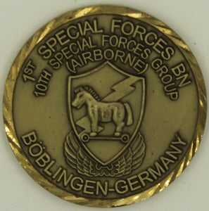 10th Special Forces Group Airborne The Home of Europe's Best Boblingen Germany Army Challenge Coin