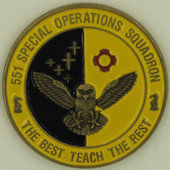 551st Special Operations Sq Commander Air Force Challenge Coin