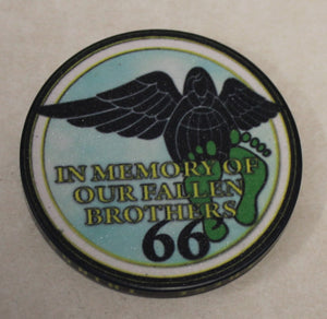 66th Rescue Squadron Pararescue PJ In Memory of our Fallen Brothers 66 AFSOC Air Force Poker Chip Challenge Coin