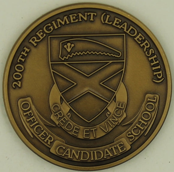 200th Regiment Officer Candidate School OCS Army Challenge Coin